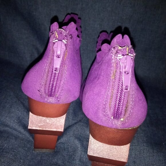 Wild Rose " RARE BUT ROYAL "Wedge Heel Espadrille Rare Zig Zag  Heel(BRAND NEW!! - Picture 5 of 5